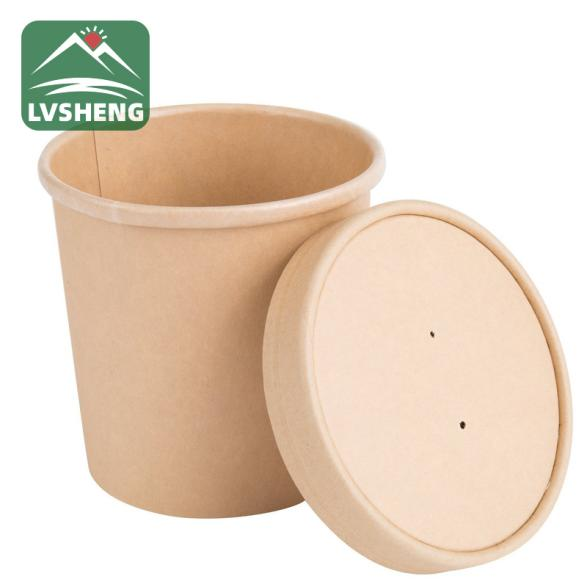 Material i riciklueshëm i bazuar në fibra për enët e letrës së shërbimeve ushqimore dhe kapakët e letrës