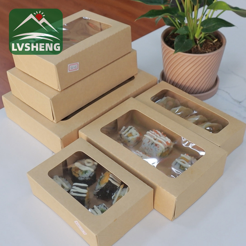 Produkte të reja nga Fabrika Xiamen Lvsheng -Sushi Togo Box me dritare të qartë